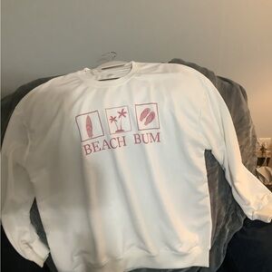 Thin sweater says beach bum new never worn xxl